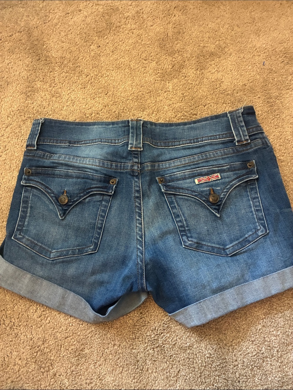 Hudson Jeans Ruby Distressed Cuffed Denim Shorts size 30 - Picture 6 of 7